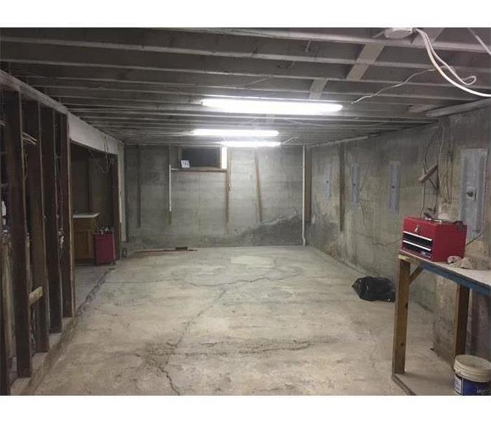 picture of the same basement restored